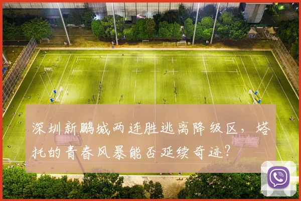 深圳新鹏城两连胜逃离降级区，塔托的青春风暴能否延续奇迹？
